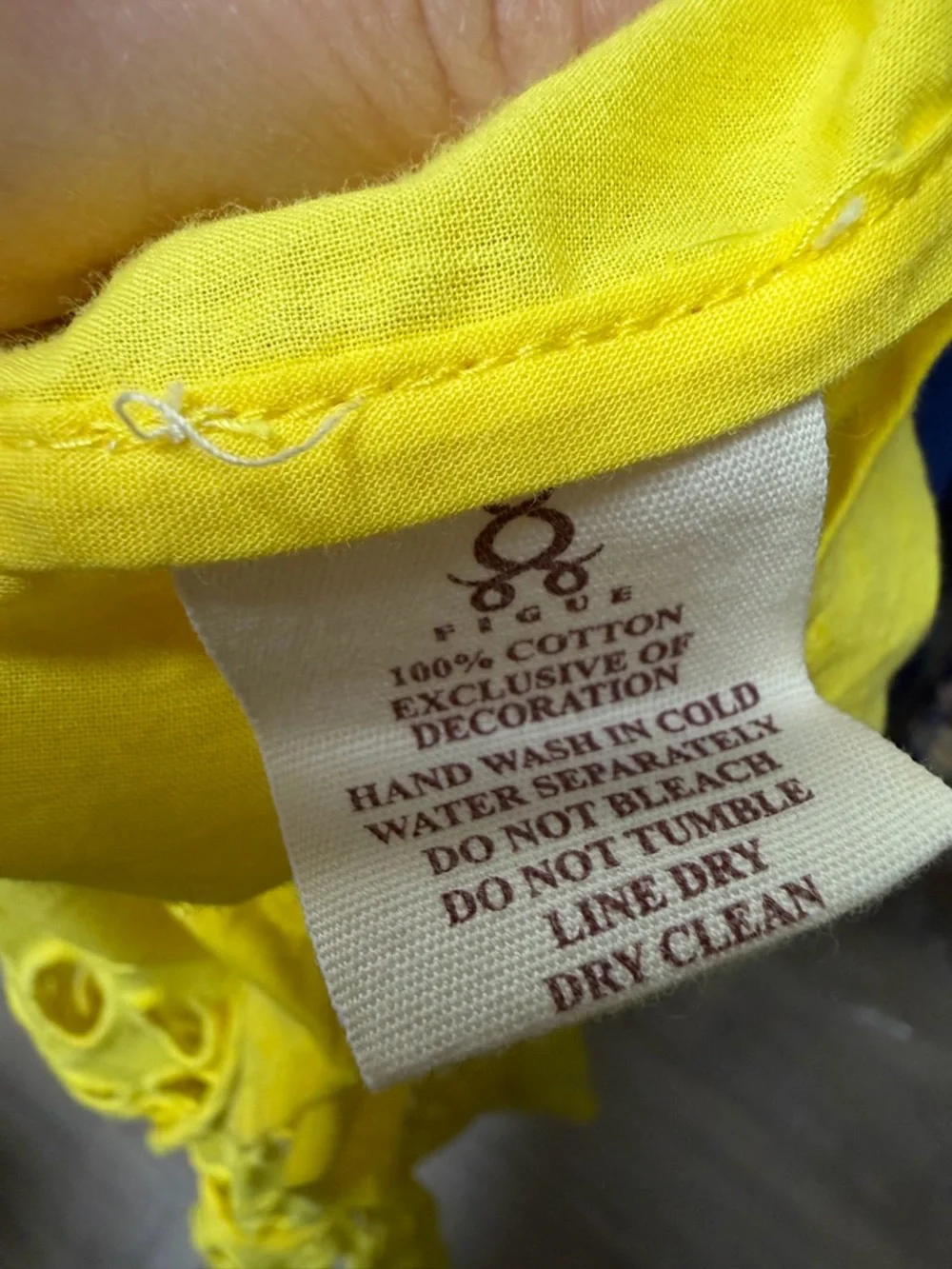 F-9 Figue Phoebe Dress in Sunshine Yellow - Picture 7 of 10